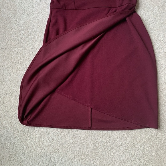 Lulu’s Forever Your Girl burgundy Bodycon minidress, XL, worn once, EUC - Picture 9 of 10